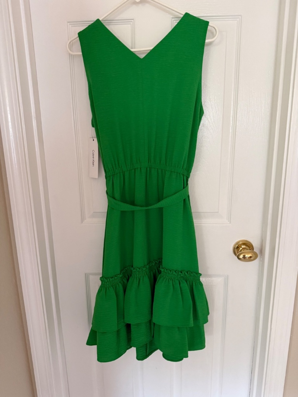 Calvin Klein V-Neck Sleeveless Dress - Picture 5 of 5
